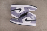 Air Jordan 1 Mid Retro Haze Purple Basketball Shoes Unisex Sneakers