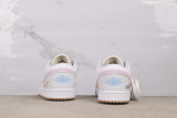 Air Jordan 1 Low Retro White Yellow Embroidered Basketball Shoes Unisex Sneakers