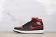 Air Jordan 1 Mid  Bred  Retro Black Red Basketball Shoes Unisex Sneakers