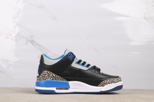 Air Jordan 3 Retro “Sport Blue” Basketball Shoes Unisex Sneakers