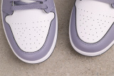 Air Jordan 1 Mid Retro Haze Purple Basketball Shoes Unisex Sneakers