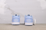 Air Jordan 1 Low WMNS  Aluminum  Retro Ice Blue Basketball Shoes Unisex Sneakers
