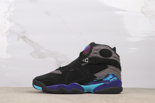 Air Jordan 8  Aqua  Retro High Basketball Shoes Men Sneakers
