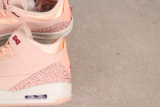 Air Jordan 3  Valentine's Day  Retro Mid Pink Basketball Shoes Unisex Sneaker