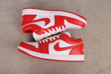 Air Jordan 1 Retro Mid White Red Basketball Shoes Unisex Sneakers
