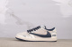 Travis Scott x Supreme x Air Jordan 1 Low Retro Low Beige Blue Basketball Shoes Unisex Sneakers