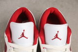 Air Jordan 1 Low Retro White Red Basketball Shoes Unisex Sneakers