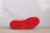 Air Jordan 1 Retro Mid White Red Basketball Shoes Unisex Sneakers