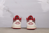 Air Jordan 1 Low Retro White Red Basketball Shoes Unisex Sneakers