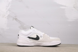 Air Jordan Stadium 90 Retro Low White Black Basketball Shoes Unisex Sneaker