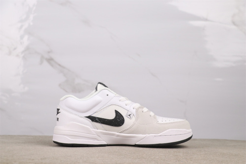 Air Jordan Stadium 90 Retro Low White Black Basketball Shoes Unisex Sneaker