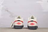 Supreme x Air Jordan 1 Low Retro Basketball Shoes Unisex Sneaker
