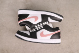 Air Jordan 1 Low Retro White Black Pink Basketball Shoes Unisex Sneaker