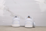 Air Jordan 1 Low Retro Light Blue Basketball Shoes Unisex Sneaker