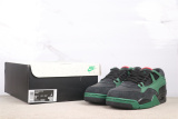 Air Jordan 4 RM  Bred  Retro Low Black Green Basketball Shoes Unisex Sneaker