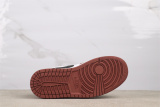 Air Jordan 1 Retro Low Wine Red Black Hook Basketball Shoes Men Sneaker