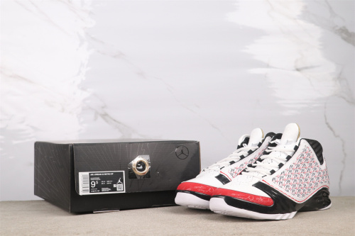 Air Jordan 23 Retro High White Black Red Basketball Shoes Men Sneaker