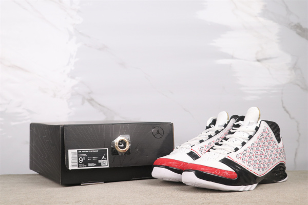 Air Jordan 23 Retro High White Black Red Basketball Shoes Men Sneaker