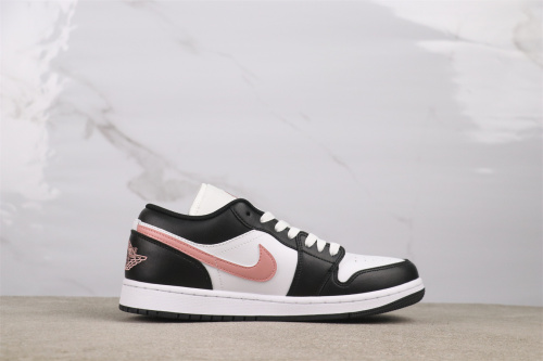 Air Jordan 1 Low Retro White Black Pink Basketball Shoes Unisex Sneaker