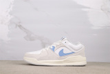Air Jordan Stadium 90 Retro White Light Blue Basketball Shoes Unisex Sneaker