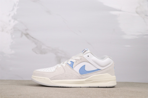 Air Jordan Stadium 90 Retro White Light Blue Basketball Shoes Unisex Sneaker