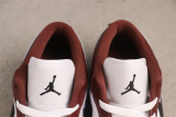 Air Jordan 1 Retro Low Wine Red Black Hook Basketball Shoes Men Sneaker
