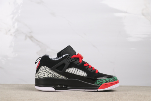 Nike Jordan Spizike Low Retro Black Green Basketball Shoes Unisex Sneaker