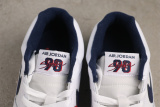 Air Jordan Stadium 90 Retro White Blue Basketball Shoes Unisex Sneaker