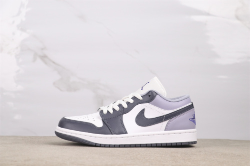 Air Jordan 1 Retro Low Haze Purple Basketball Shoes Men Sneaker