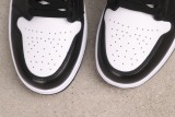 Air Jordan 1 Retro Mid Black Silver Basketball Shoes Unisex Sneaker