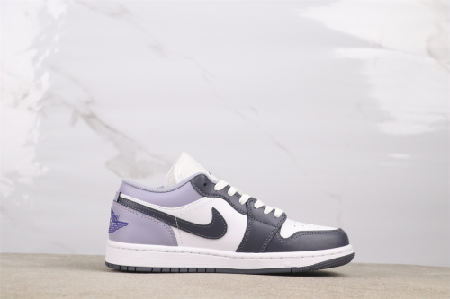 Air Jordan 1 Retro Low Haze Purple Basketball Shoes Men Sneaker
