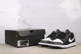 Air Jordan 1 Retro Low Black White Basketball Shoes Men Sneaker