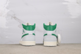 Air Jordan 1 Retro Mid Grey Green Basketball Shoes Unisex Sneaker