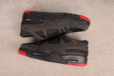 Air Jordan 4 RM  Bred  Retro Low Black Red Basketball Shoes Unisex Sneaker