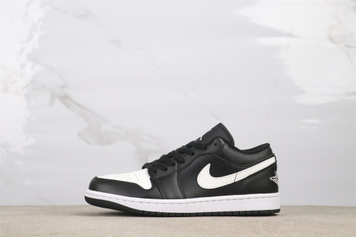 Air Jordan 1 Retro Low Black White Basketball Shoes Men Sneaker