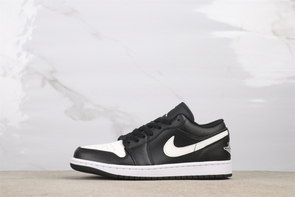 Air Jordan 1 Retro Low Black White Basketball Shoes Men Sneaker