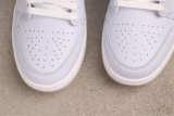 Air Jordan 1 Low Retro Light Blue Basketball Shoes Unisex Sneaker