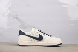 Travis Scott x Louis Vuitton x Air Jordan 1 Retro Violent Bear Beige Basketball Shoes Unisex Sneaker