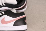 Air Jordan 1 Low Retro White Black Pink Basketball Shoes Unisex Sneaker