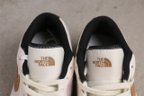 The North Face x Air Jordan 1 Low Retro Beige Brown Basketball Shoes Unisex Sneaker