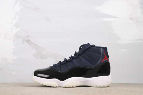 Air Jordan 11 Retro High Black Deep Blue Basketball Shoes Men Sneaker