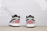 Air Jordan 1 Low Retro Black Grey Basketball Shoes Unisex Sneaker