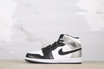 Air Jordan 1 Retro Mid Black Silver Basketball Shoes Unisex Sneaker Air Jordan 1 Retro Mid Black Silver Basketball Shoes Unisex Sneaker