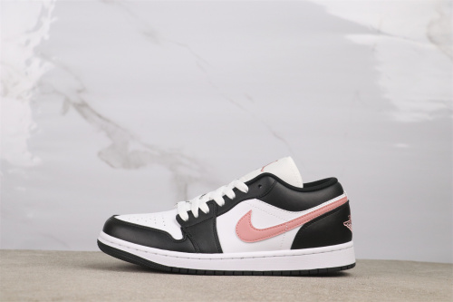 Air Jordan 1 Low Retro White Black Pink Basketball Shoes Unisex Sneaker