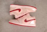 Air Jordan 1 Low Valentine's Day Retro Pink Basketball Shoes Women Sneaker