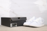 Air Jordan 1 Low Retro Light Blue Basketball Shoes Unisex Sneaker
