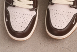 The North Face x Air Jordan 1 Low Retro Beige Brown Basketball Shoes Unisex Sneaker