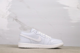 Air Jordan 1 Low Retro Light Blue Basketball Shoes Unisex Sneaker