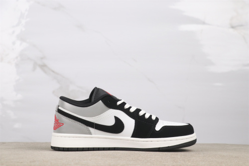 Air Jordan 1 Low Retro Black Grey Basketball Shoes Unisex Sneaker