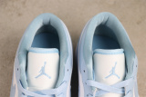 Air Jordan 1 Low Retro Light Blue Basketball Shoes Couple Sneaker